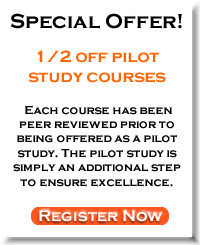 therapist taking class online